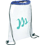 Rally Clear Stadium Drawstring Bag - Royal - Photo