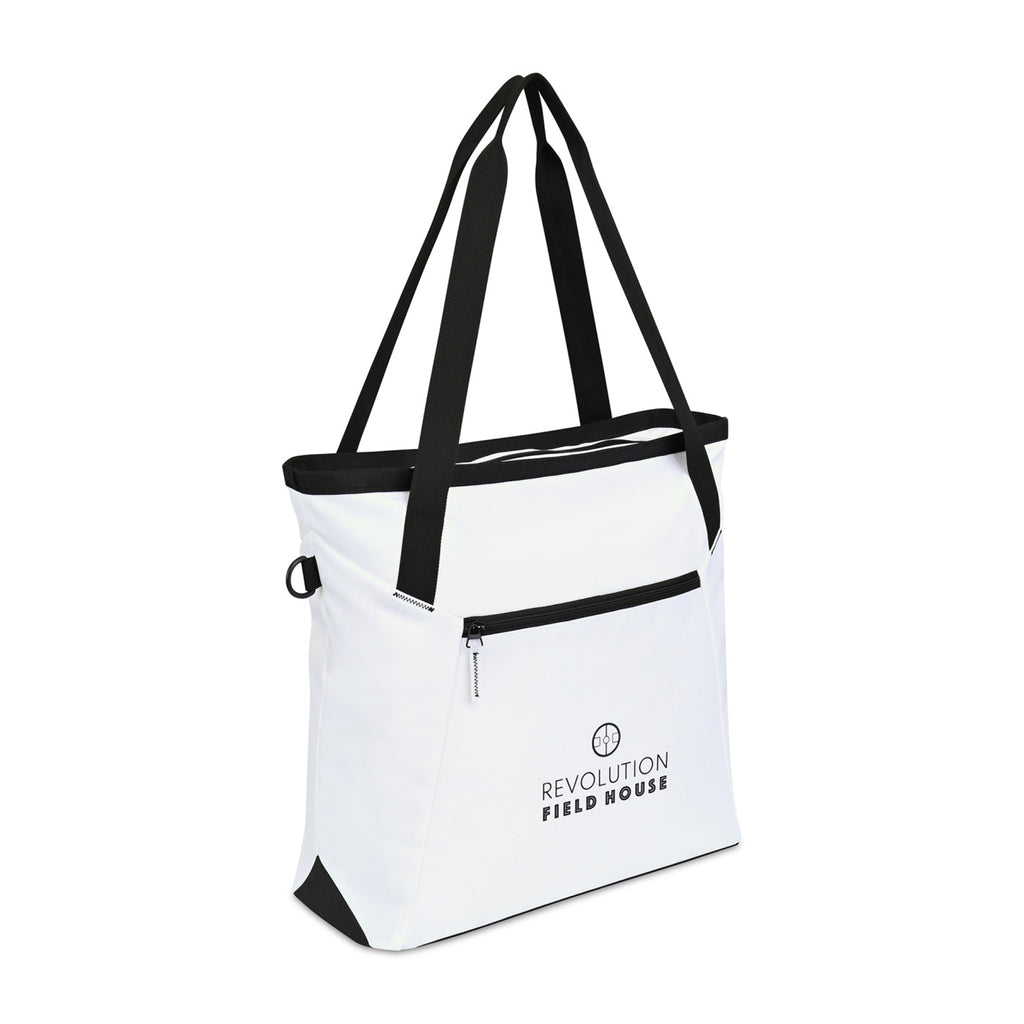 Rally Courtside Racket Tote in Recycled PET Embroidery - White - View 3