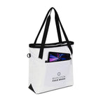 Rally Courtside Racket Tote in Recycled PET Embroidery - White - View 4