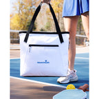 Rally Courtside Racket Tote in Recycled PET Embroidery - White - View 8