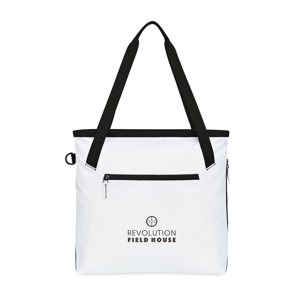Rally Courtside Racket Tote in Recycled PET Transfer - White - View 1