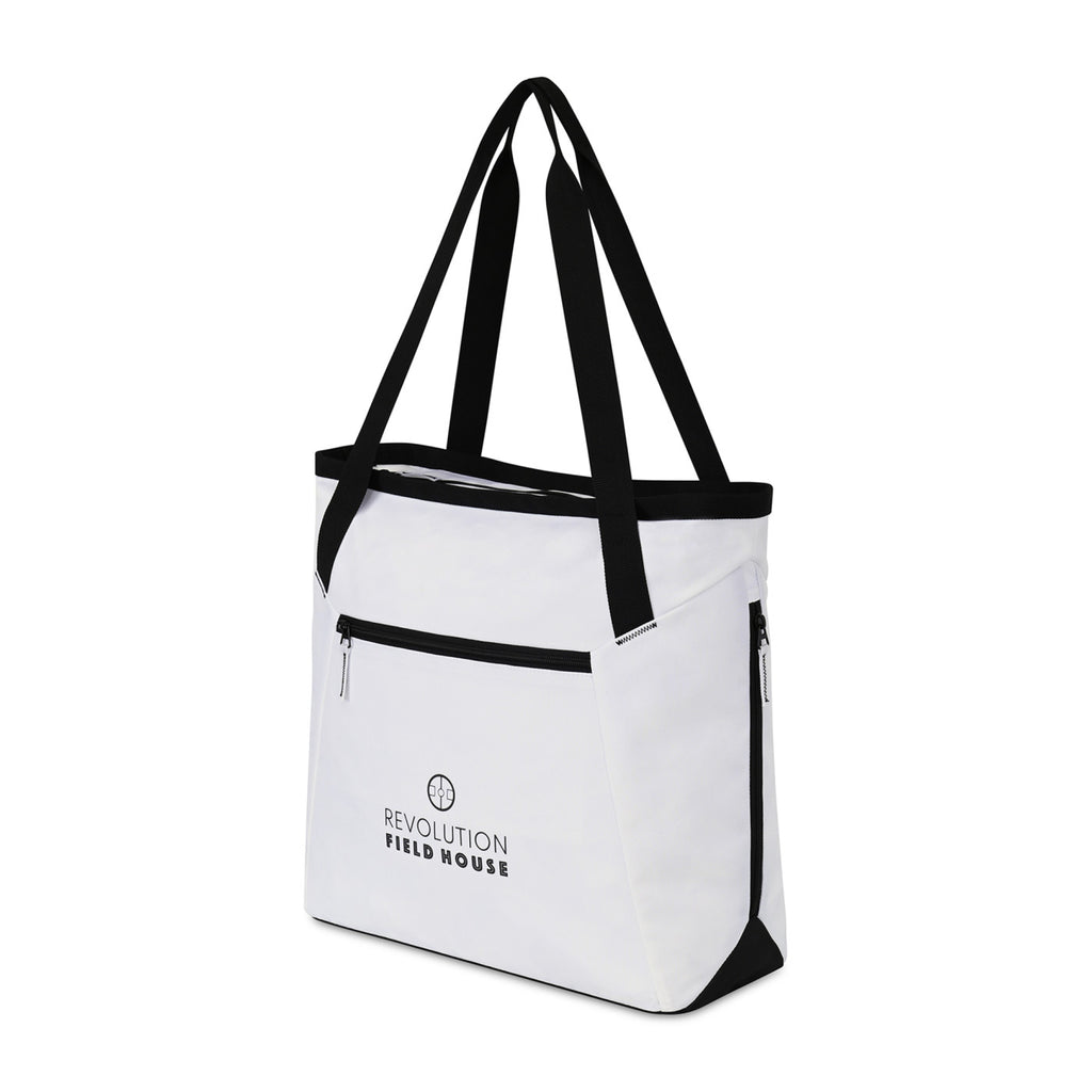 Rally Courtside Racket Tote in Recycled PET Transfer - White - View 2