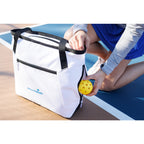 Rally Courtside Racket Tote in Recycled PET Transfer - White - View 9