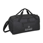 Rally Deluxe Recycled Sport Duffel with Shoe Tunnel Embroidery - Black - View 4