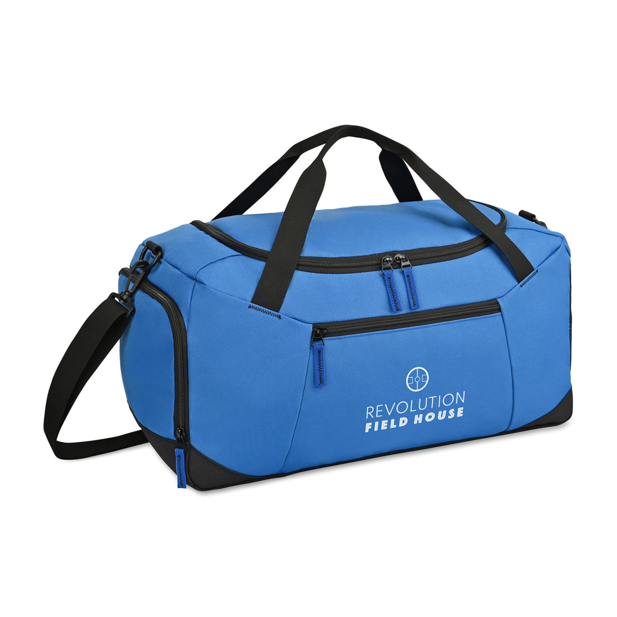 Rally Deluxe Recycled Sport Duffel with Shoe Tunnel Transfer - Royal Blue - View 4