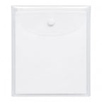 Rally Hooded Rain Poncho in a Pouch - White - Front Straight