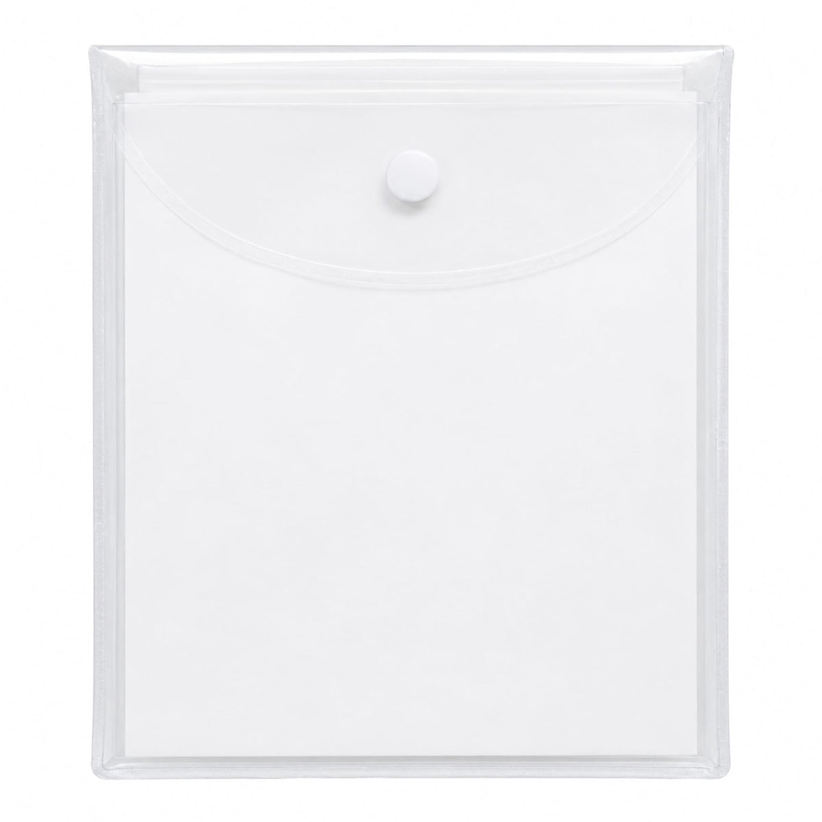 Rally Hooded Rain Poncho in a Pouch - White - Front Straight