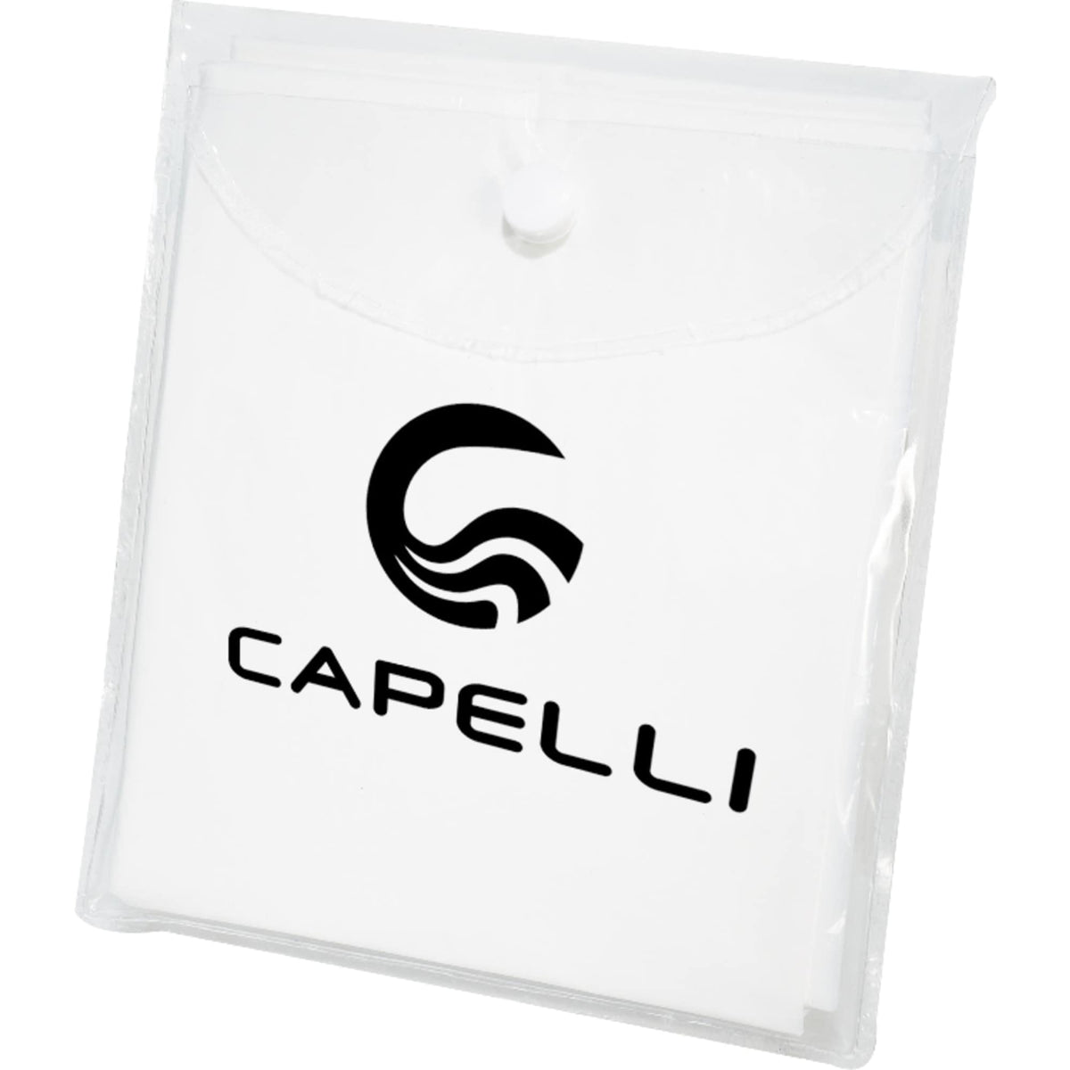 Rally Hooded Rain Poncho in a Pouch - White - Front