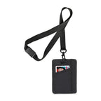 Rally ID Pouch Lanyard in Recycled PET - Black - View 3