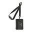 Rally ID Pouch Lanyard in Recycled PET Transfer - Black - View 1