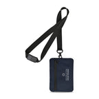Rally ID Pouch Lanyard in Recycled PET Transfer - Navy - View 1