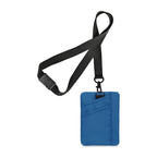 Rally ID Pouch Lanyard in Recycled PET Transfer - Royal Blue - View 2