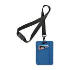 Rally ID Pouch Lanyard in Recycled PET Transfer - Royal Blue - View 3