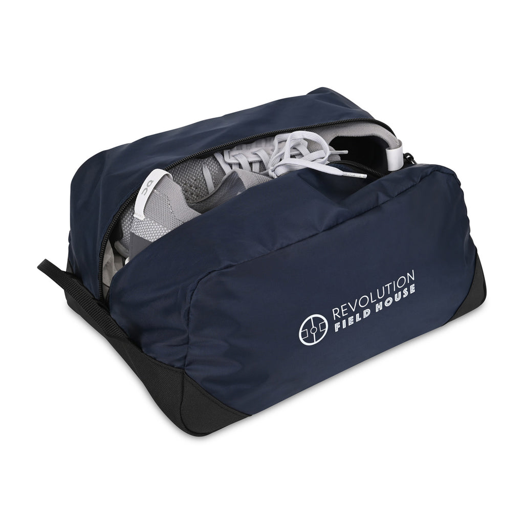Rally Recycled Shoe Bag for Travel and Gym Transfer - Navy - View 3