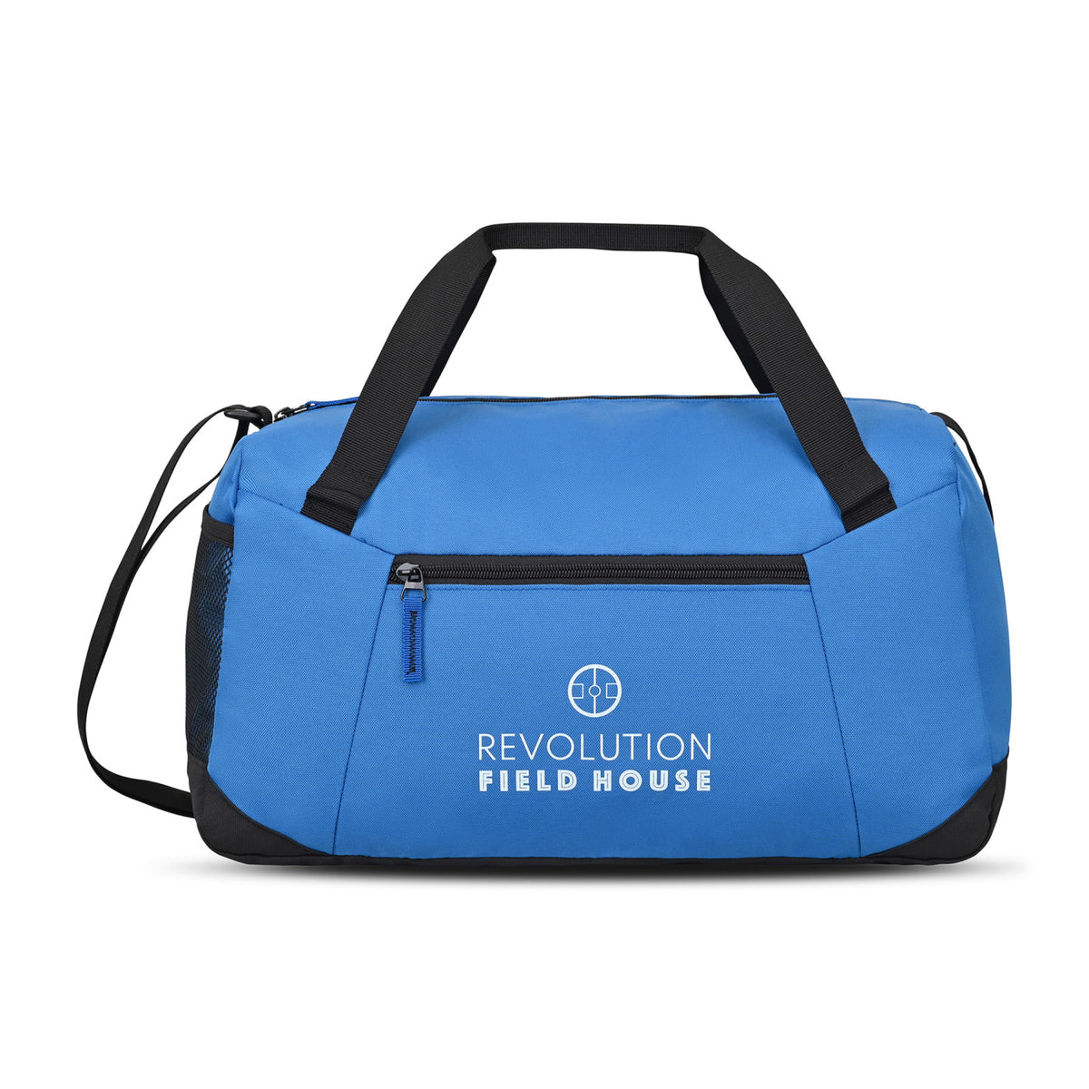 Rally Recycled Sport Duffel with Mesh Stash Pocket - Royal Blue - View 1