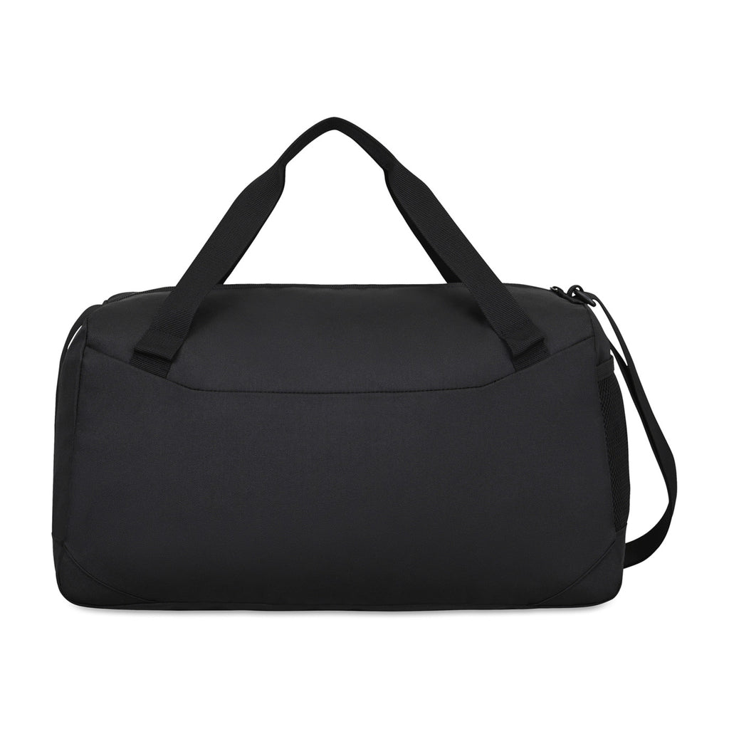 Rally Recycled Sport Duffel with Mesh Stash Pocket Transfer - Black - View 3