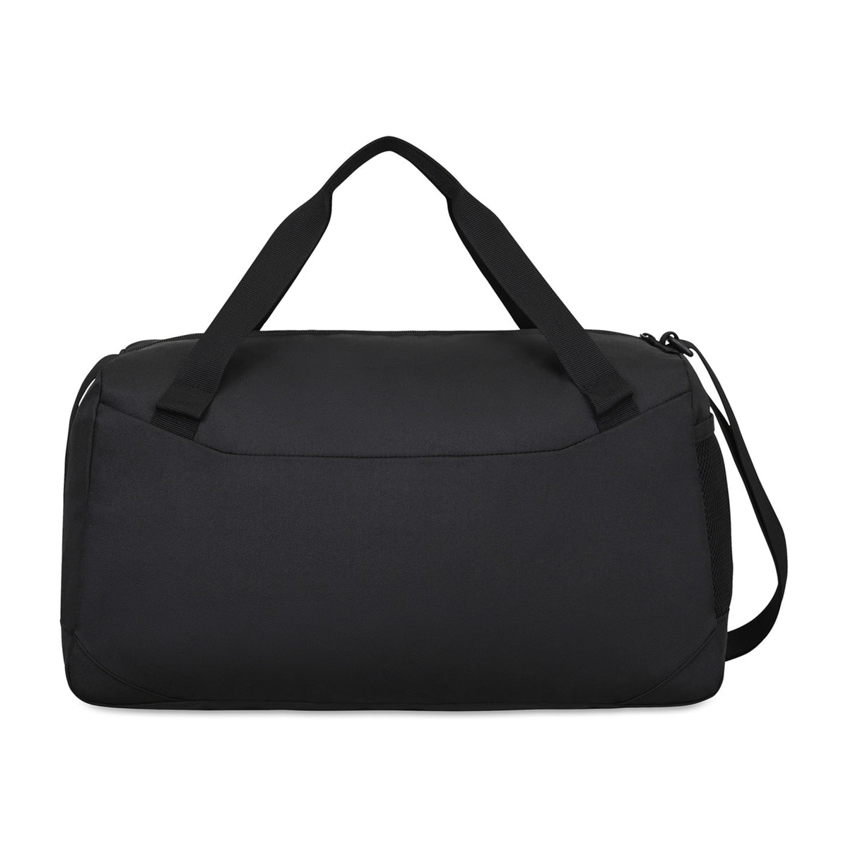 Rally Recycled Sport Duffel with Mesh Stash Pocket Transfer - Black - View 3
