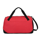 Rally Recycled Sport Duffel with Mesh Stash Pocket Transfer - Red - View 2