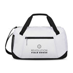 Rally Recycled Sport Duffel with Mesh Stash Pocket Transfer - White - View 1