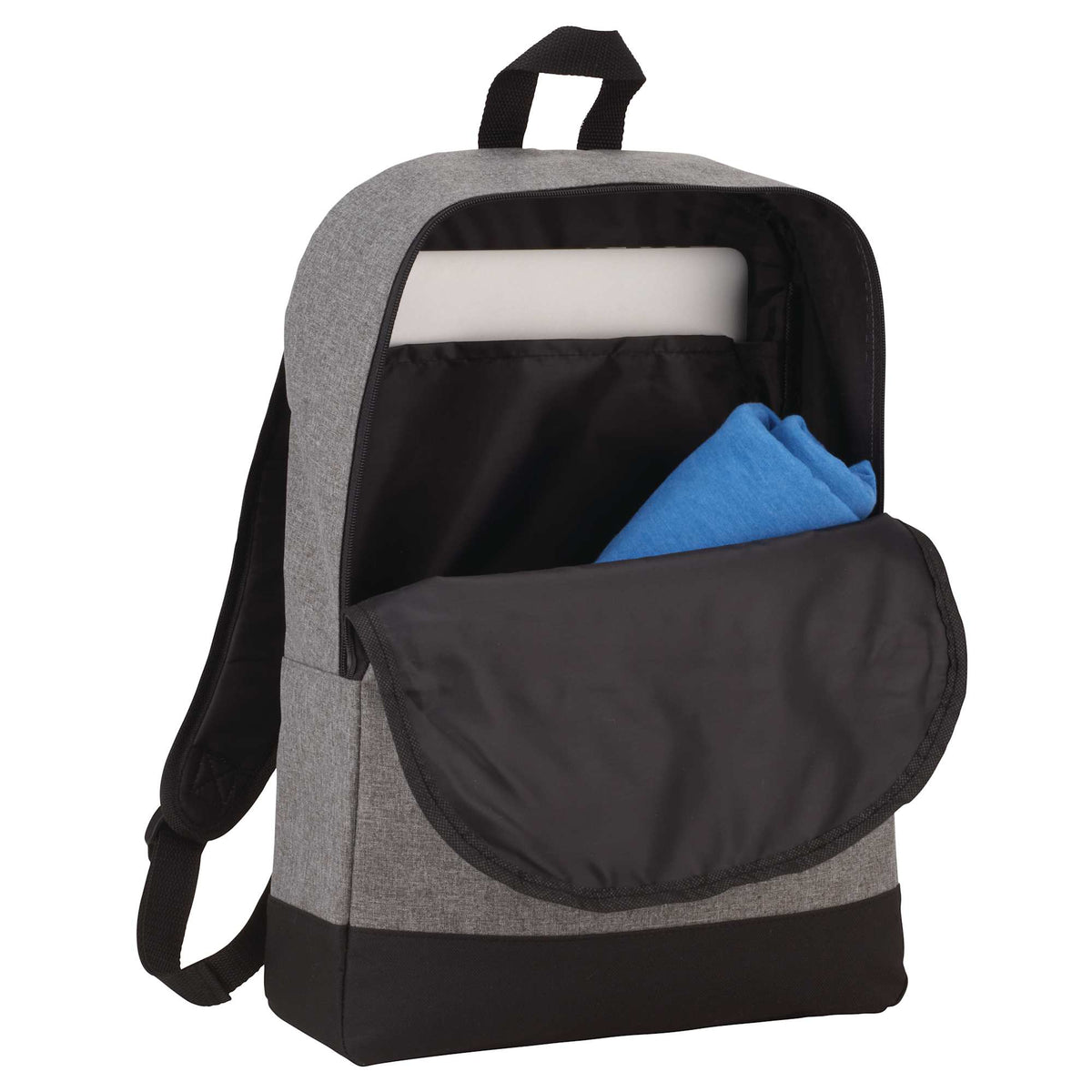 Range Laptop Backpack with Rain Flap Pocket, 15 Inch Embroidery - Graphite - Photo