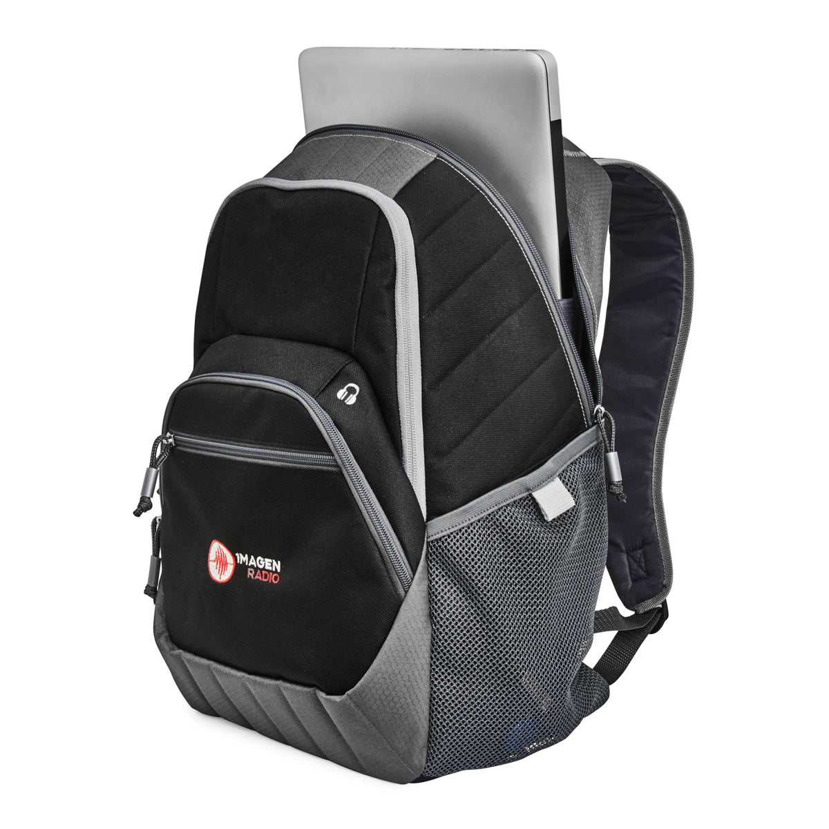 Rangeley Deluxe Laptop Backpack with 12 Inch Tablet Pocket Transfer - Black - View 4