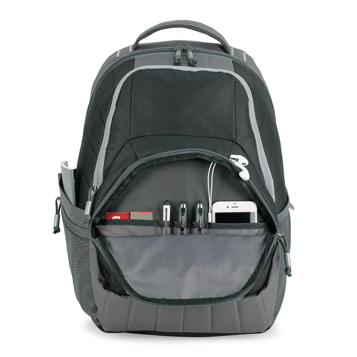 Rangeley Deluxe Laptop Backpack with 12 Inch Tablet Pocket Transfer - Black - View 5