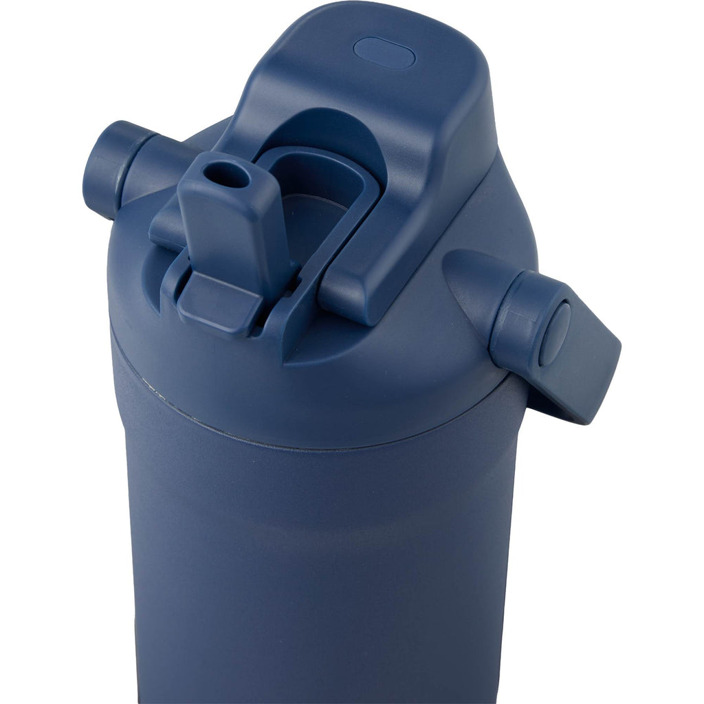Ranier 2-in-1 Insulated Bottle with Straw and Chug Lid, 25 oz Full Color - Navy - Detail 3