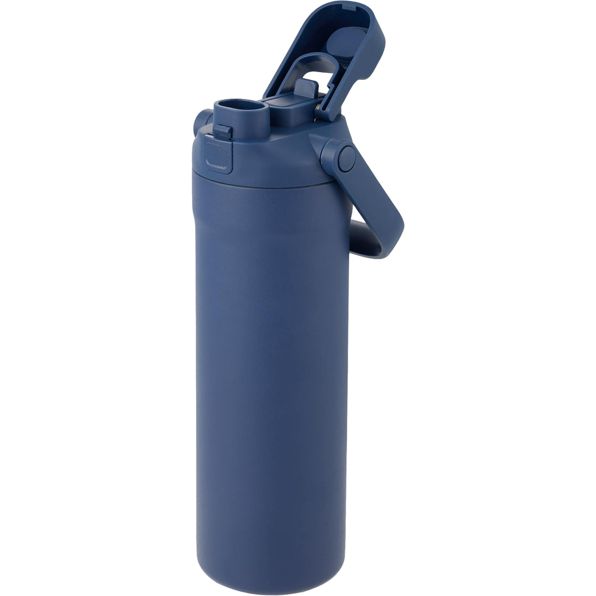 Ranier 2-in-1 Insulated Bottle with Straw and Chug Lid, 25 oz Full Color - Navy - Left Angle 2