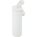 Ranier 2-in-1 Insulated Bottle with Straw and Chug Lid, 25 oz Full Color - White - Back Left Angle