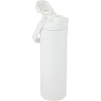Ranier 2-in-1 Insulated Bottle with Straw and Chug Lid, 25 oz Full Color - White - Back Right Angle