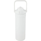 Ranier 2-in-1 Insulated Bottle with Straw and Chug Lid, 25 oz Full Color - White - Back