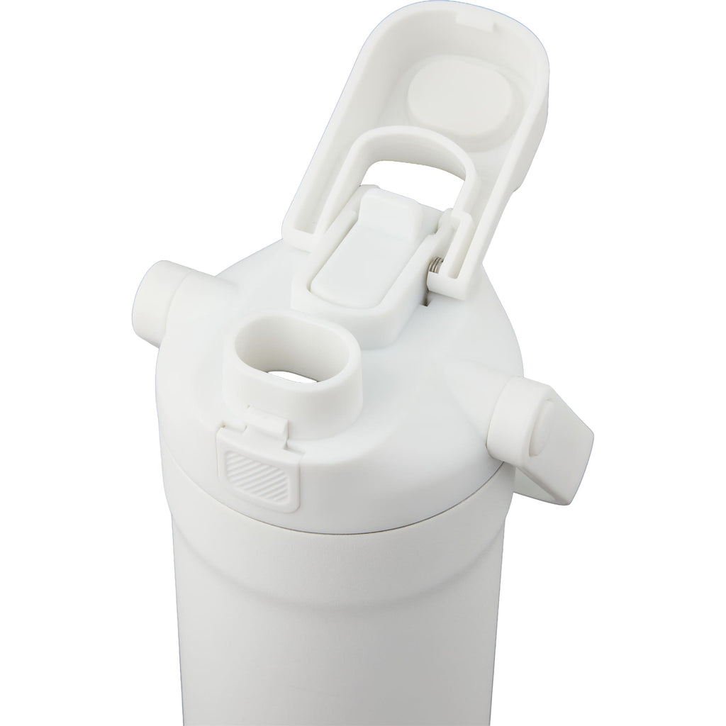Ranier 2-in-1 Insulated Bottle with Straw and Chug Lid, 25 oz Full Color - White - Detail 2