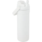 Ranier 2-in-1 Insulated Bottle with Straw and Chug Lid, 25 oz Full Color - White - Right Angle