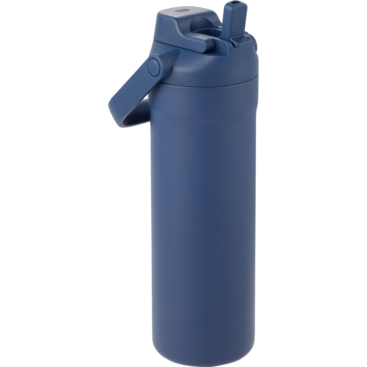 Ranier 2-in-1 Insulated Bottle with Straw and Chug Lid, 25 oz Laser Engraving - Navy - Right Angle