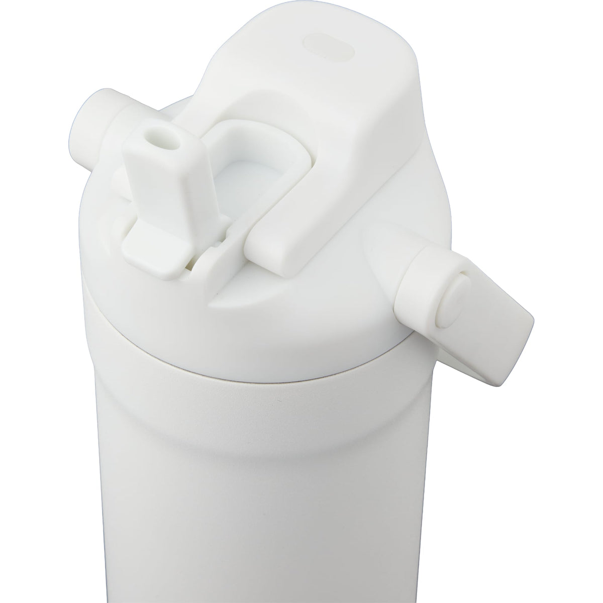 Ranier 2-in-1 Insulated Bottle with Straw and Chug Lid, 25 oz Laser Engraving - White - Detail 3