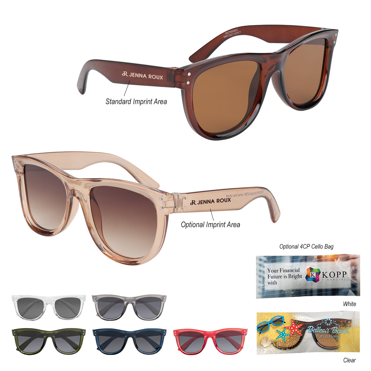 Ravi Sunglasses with Recycled Frames and Inverted Lenses