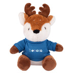 Rayne Deer Plush Toy, 6 Inch - Brown - Shirt_Colorbrite