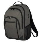 Reagan Laptop Backpack, Heathered - Gray - Angle