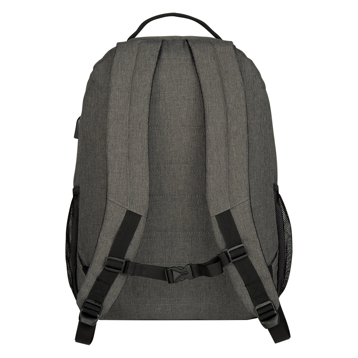 Reagan Laptop Backpack, Heathered - Gray - Back