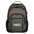 Reagan Laptop Backpack, Heathered - Gray - Silk Screen