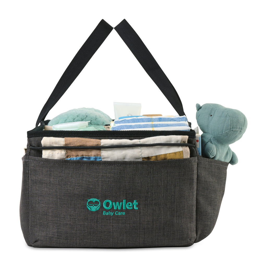 Reagan Nursery Caddy in Recycled PET - Charcoal Heather - View 3