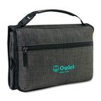 Reagan Portable Changing Station in Recycled PET Embroidery - Charcoal Heather - View 3