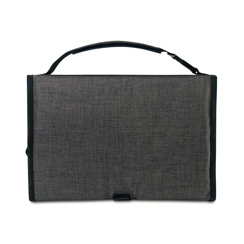 Reagan Portable Changing Station in Recycled PET Embroidery - Charcoal Heather - View 4