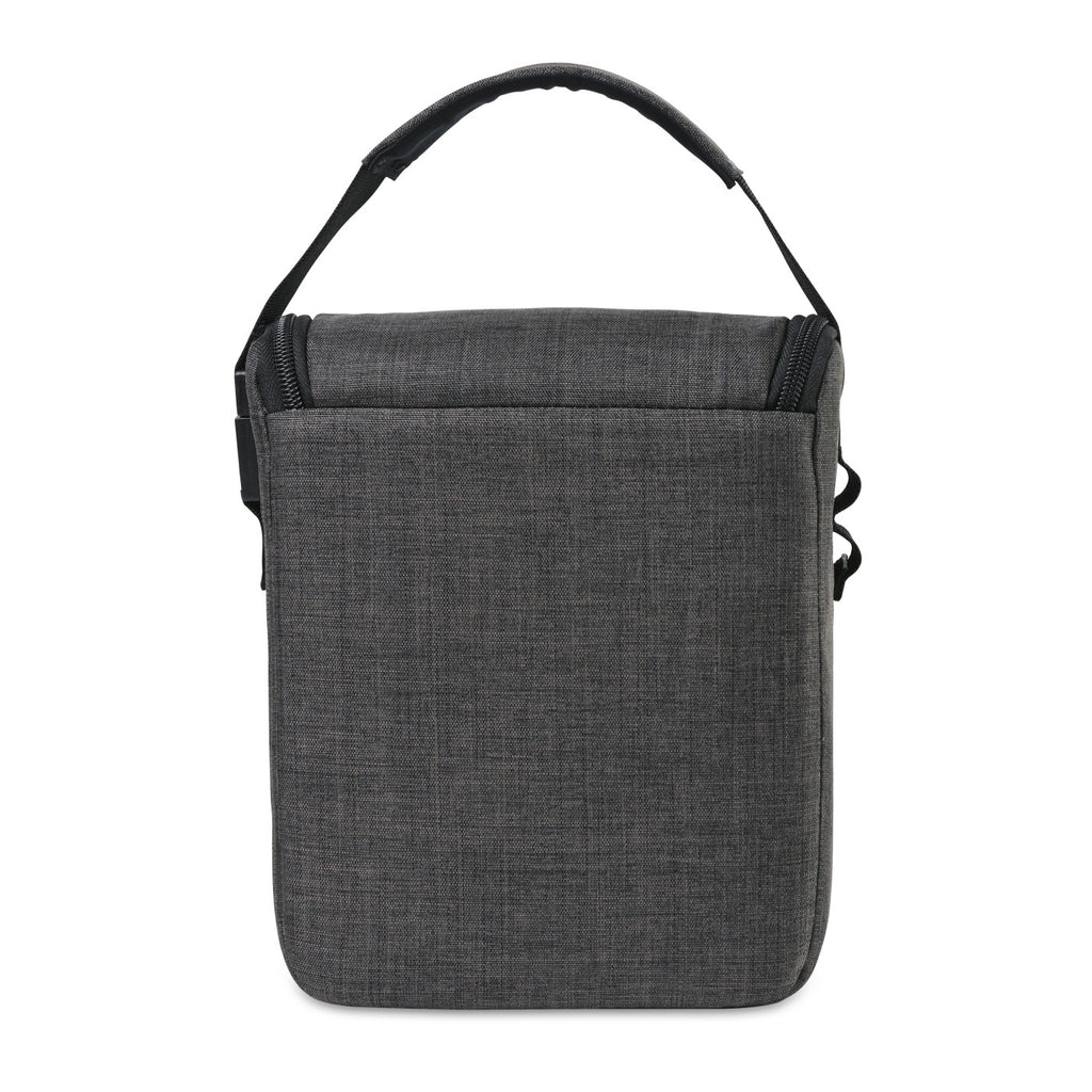 Reagan Recycled Baby Bottle Cooler with Stroller Clip Transfer - Charcoal Heather - View 3