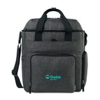 Reagan Recycled Baby Carryall Tote with Insulated Pocket - Charcoal Heather - View 1