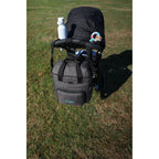 Reagan Recycled Baby Carryall Tote with Insulated Pocket - Charcoal Heather - View 5