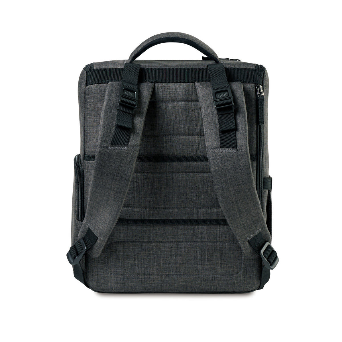 Reagan Recycled Diaper Backpack with Changing Pad - Charcoal Heather - View 4
