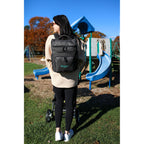 Reagan Recycled Diaper Backpack with Changing Pad - Charcoal Heather - View 7