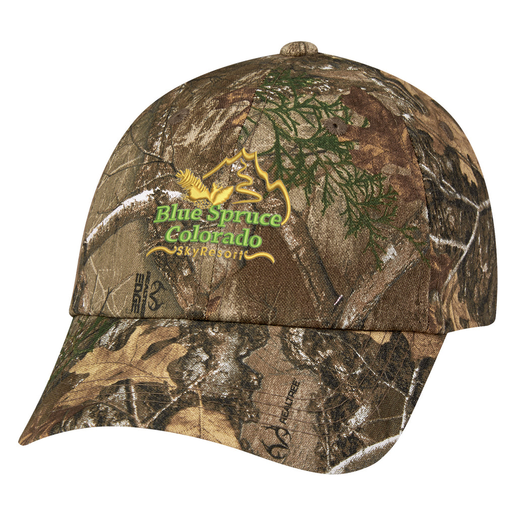 Realtree and Mossy Oak Camouflage Cap, Hunter's Hideaway - Embroidery