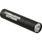 Rechargeable Aluminum Flashlight, 1,200 mAh - Black - Right Angle 2
